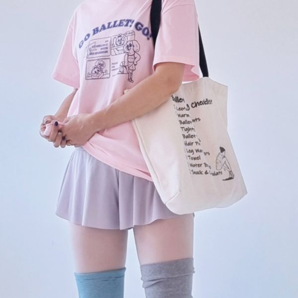 【Gamjung Life】バレエ レッスンバッグ  かわいいトート