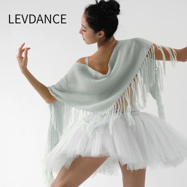 【LEVDANCE / レヴダンス】 バレエ ニット ショール ストール 腰巻