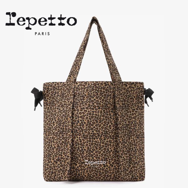 repetto レペット トートバッグ レオパード バレエ レッスンバッグ  ヒョウ柄