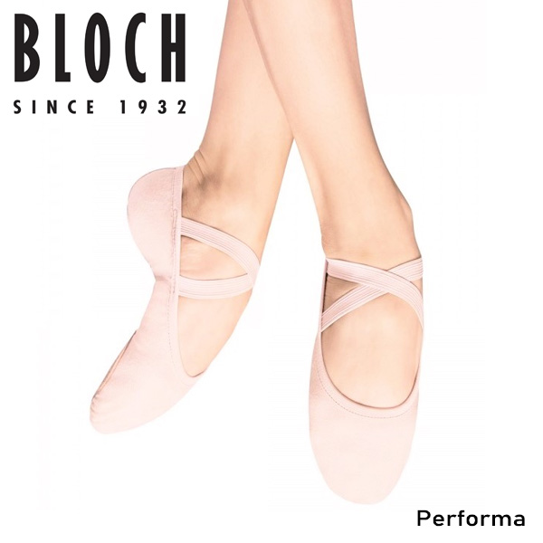 【BLOCH / ブロック】バレエシューズ （ Performa パフォーマー）ピンク　ストレッチ バレエ シューズ