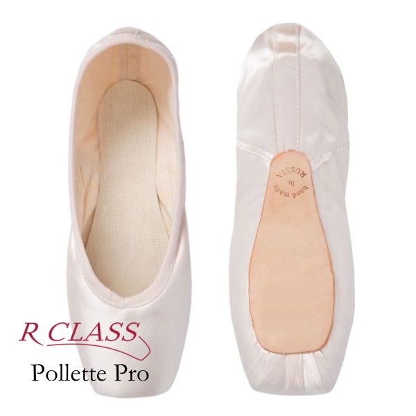 【R-CLASS/アールクラス】トウシューズ ポレットプロ  Pollette Pro U-Cut  4分の3ソール FMシャンク（フレキシブルミディアム）　【当日発送可能】2足以上送料無料
